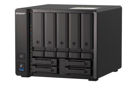 Qnap TS-h973AX-32G, Tower, 5 x 2.5"/3.5" SATA + 2 x 2.5" U.2 NVMe/SATA+ 2 x 2.5" SATA, AMD Ryzen V1500B 4C/8T, 32GBDDR4 SODIMM (