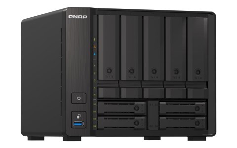 Qnap TS-h973AX-32G, Tower, 5 x 2.5"/3.5" SATA + 2 x 2.5" U.2 NVMe/SATA+ 2 x 2.5" SATA, AMD Ryzen V1500B 4C/8T, 32GBDDR4 SODIMM (