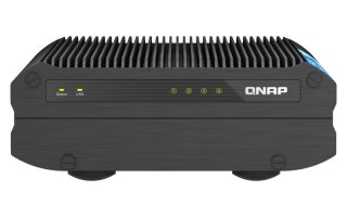 Qnap TS-i410X-8G, Desktop,  4 x 2.5" SATA SSD , Intel Atom x6425E 4C/4T, onboard 8GB (not expandable), 10 x 2.5GbE, External ada