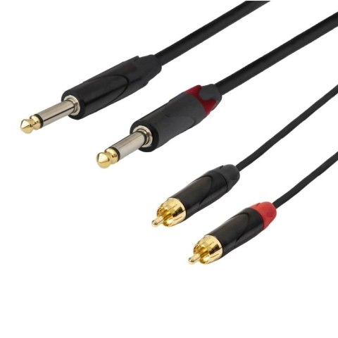 SSQ RCAJM5 - Kabel 5 metrowy 2xRCA- 2x JACK MONO 6,3mm