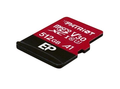 Karta pamięci z adapterem Patriot Memory EP Pro PEF512GEP31MCX (512GB; Class 10, Class A1, Class U3, V30; Adapter, Karta pamięci