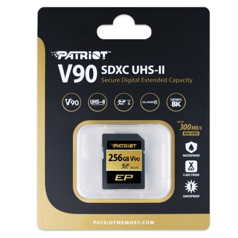 Patriot SDXC 256GB EP V90 300/260 MB/s UHS-II U3 Class10