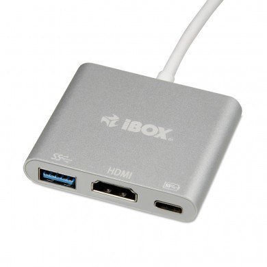 Adapter IBOX IUH3CFT1 (kolor srebrny)