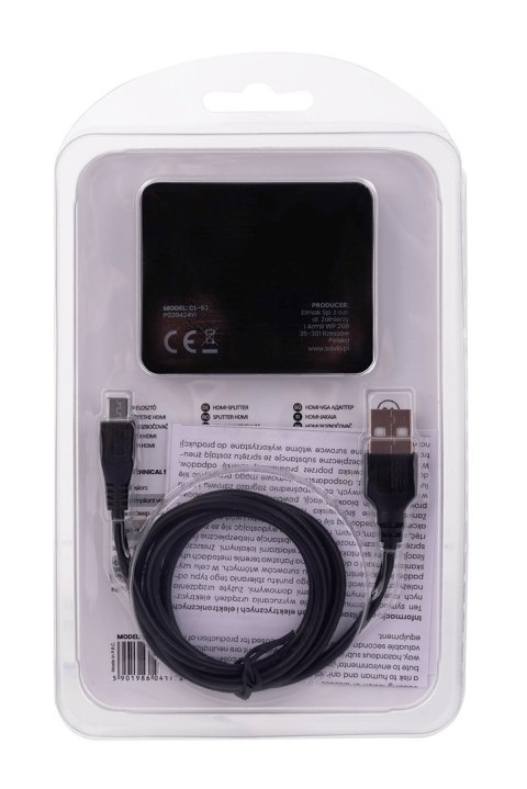 Splitter SAVIO CL-93 (HDMI, Micro USB; 2x HDMI)