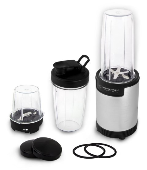 Blender sportowy do mielenia Esperanza NUTRI BOMB EKM030 (900W; kolor czarno-srebrny)