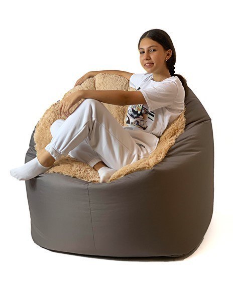 Pufa worek sako FLUFFY brąz XXL 140x90 Pufa worek sako FLUFFY brąz XXL 140x90